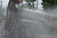 réalisation de sablage au jet ou sandblast