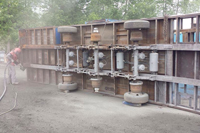 réalisation de sablage au jet ou sandblast