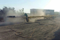 réalisation de sablage au jet ou sandblast