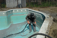 réalisation de sablage au jet ou sandblast